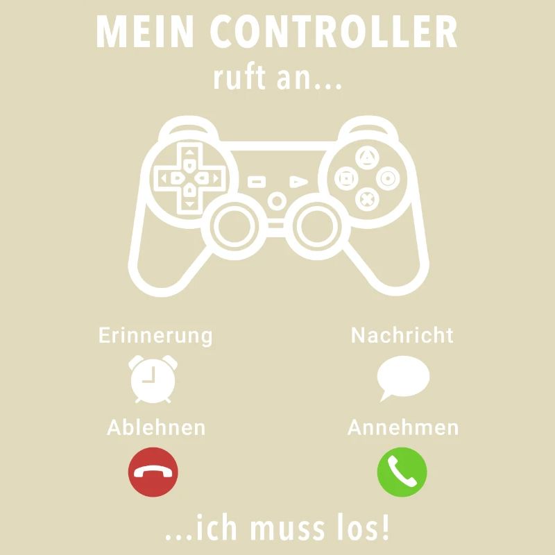 Mein Controller ruft an - ich muss los - Spruch