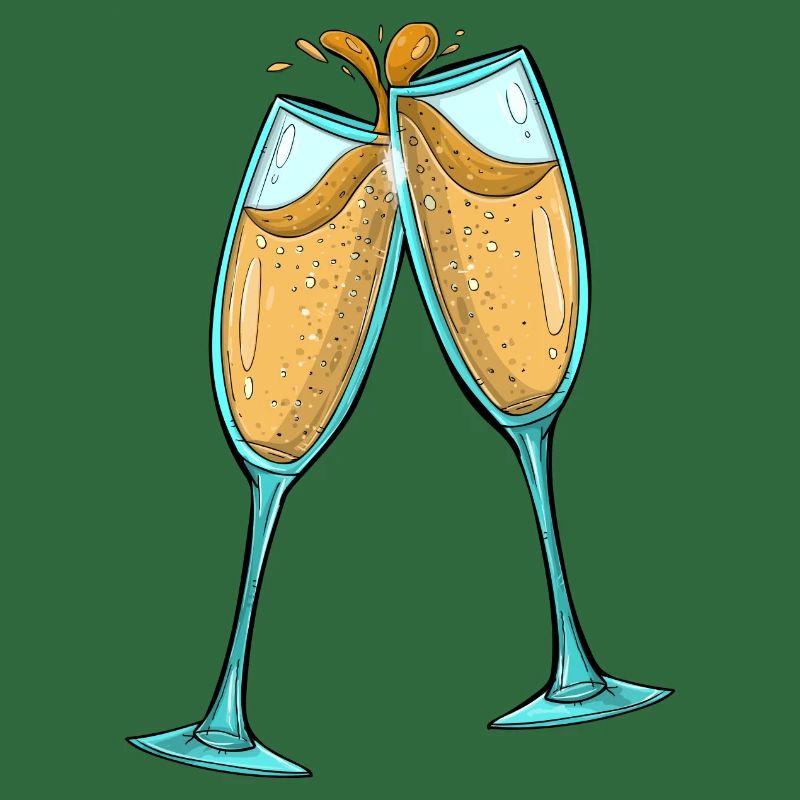 Champagnergläser / Prosit