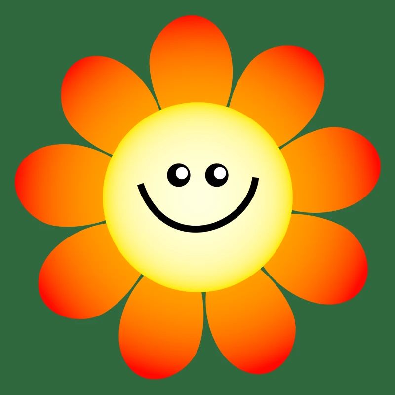 Lächelnde glückliche Gänseblümchen Blume