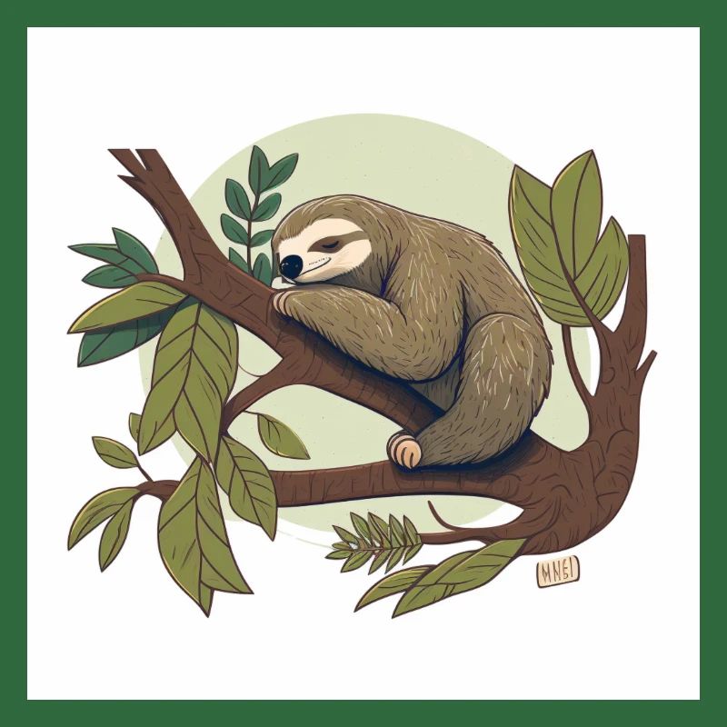 Sloth sleeping