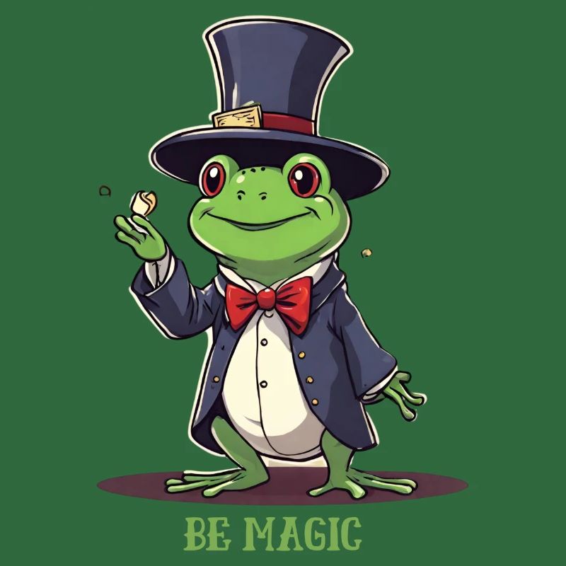 Frosch "Be Magic" Zauberer/Magier