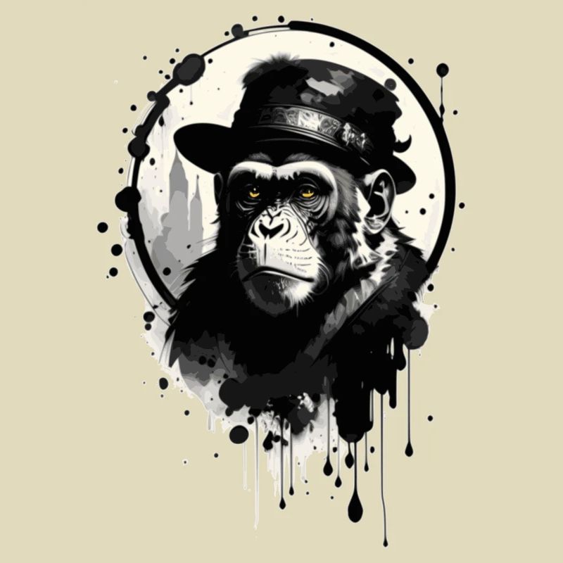 Affe mit Hut