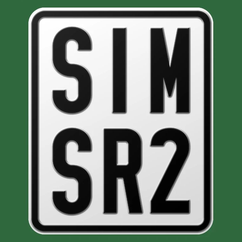 Plaque d’immatriculation du cyclomoteur Simson SR2