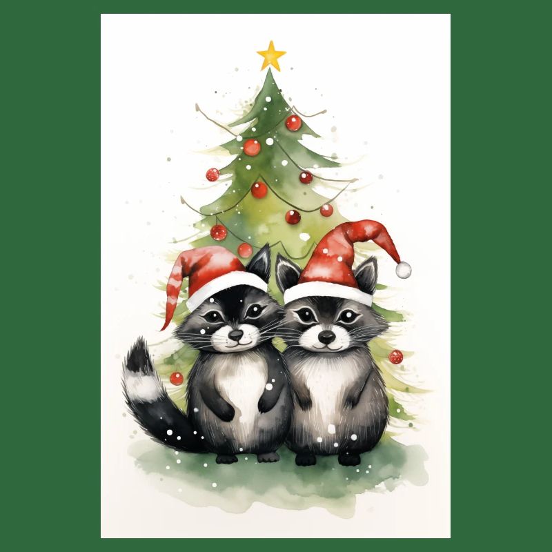 Weihnachtswaschbären