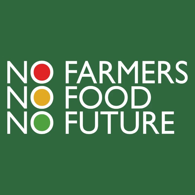 Les agriculteurs protestent Pas d’agriculteurs, pas de nourriture, pas de feu de circulation à venir