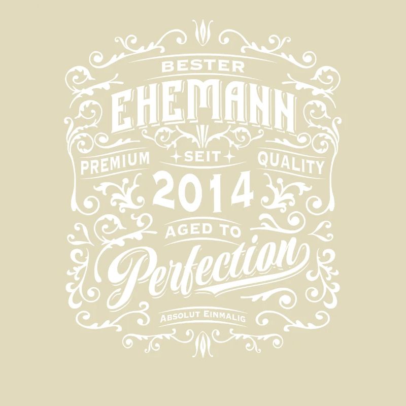 Bester Ehemann seit 2014, Retro, Hochzeitstag