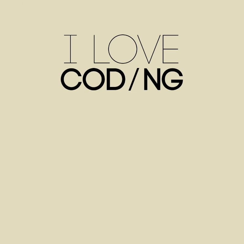 I love programming programmer code profession