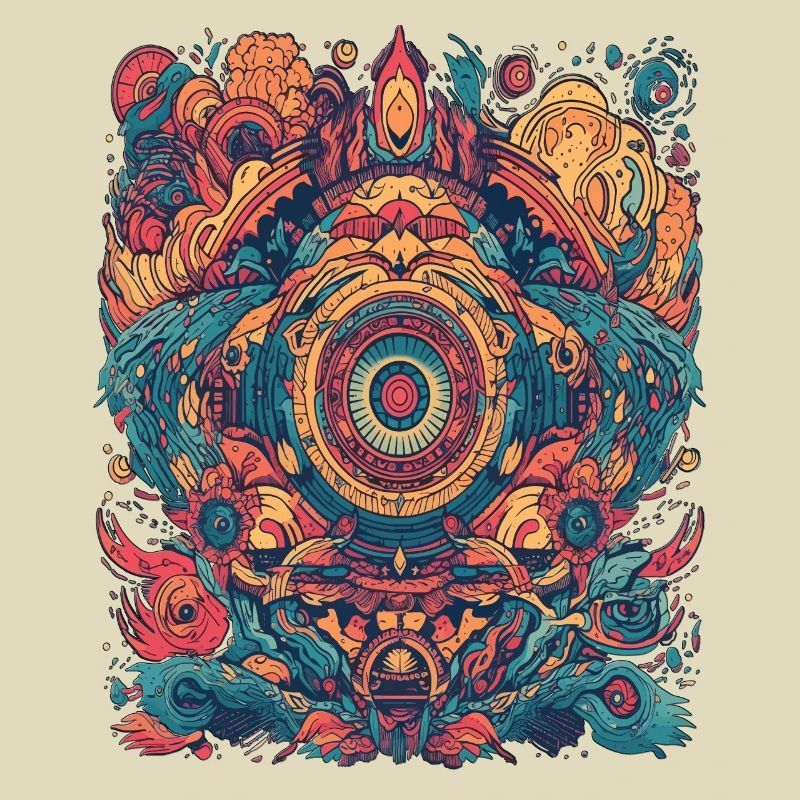 Magic Psychedelic Trip Abstrakt Design