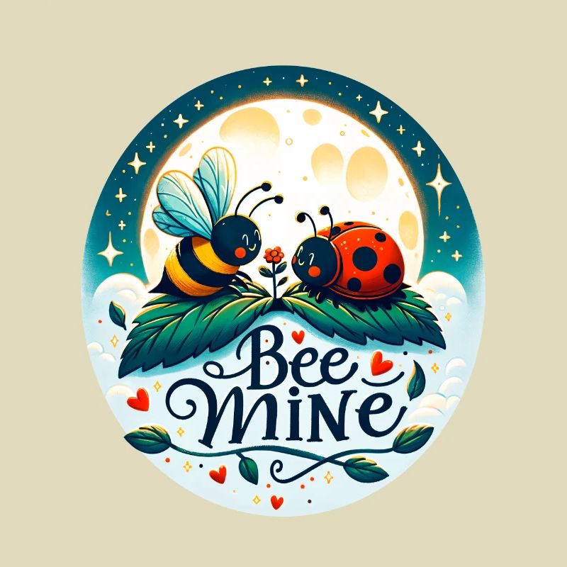 Bee Mine: Whimsical Bee & Ladybug Playful