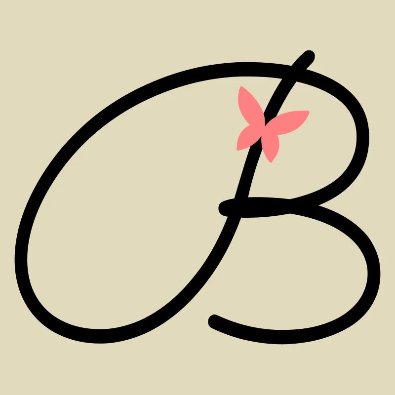 Lettre B Lettre initiale Papillon