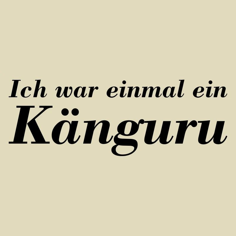 Einkaufsbeutel - ich war einmal ein Känguru