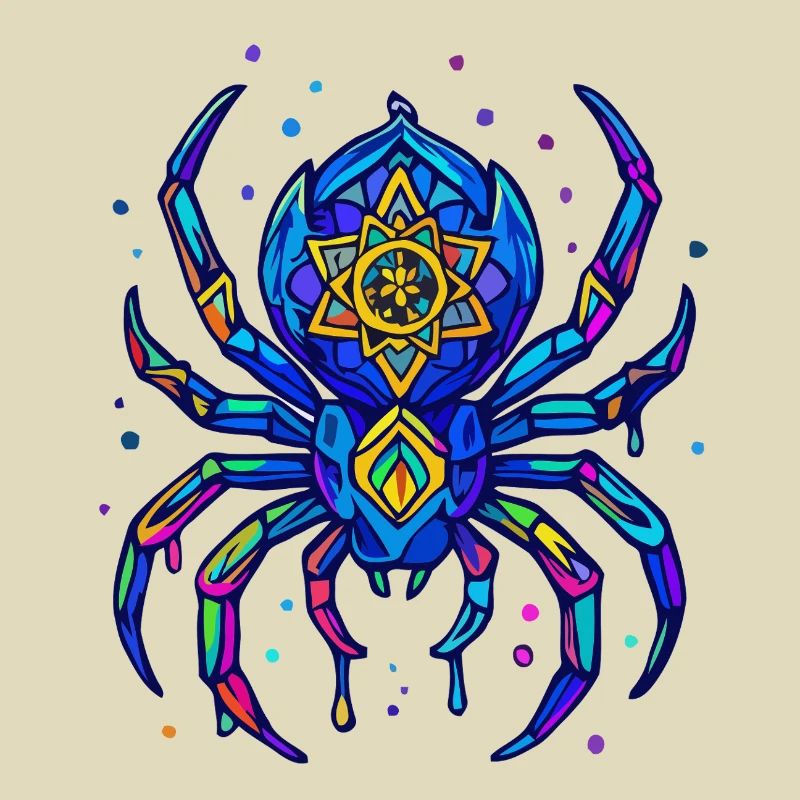 Neon Spinne