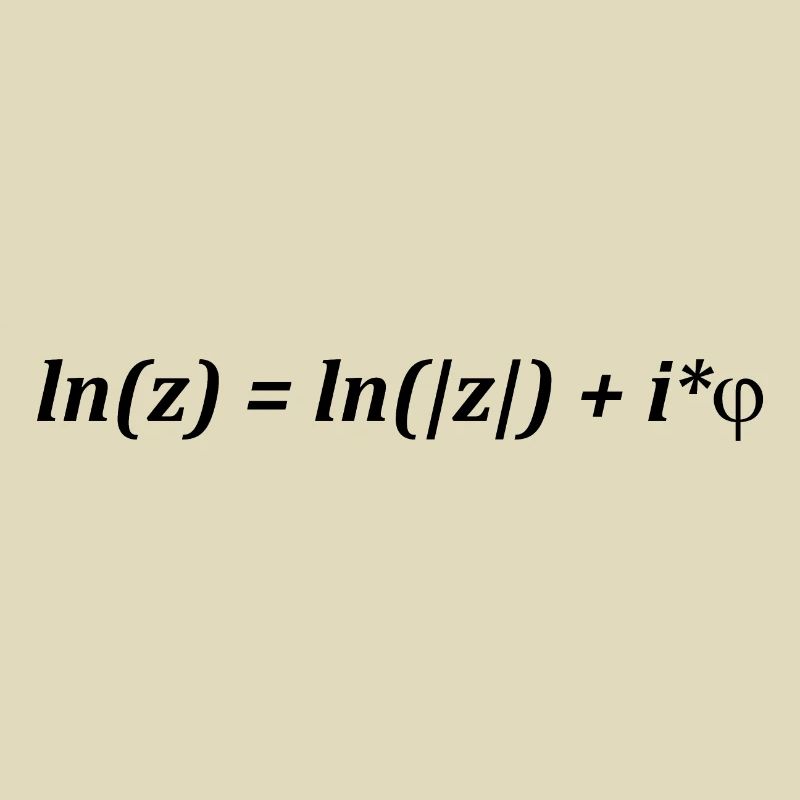 Formula Math Mathematical ln(z) = ln(|z|) + i*j