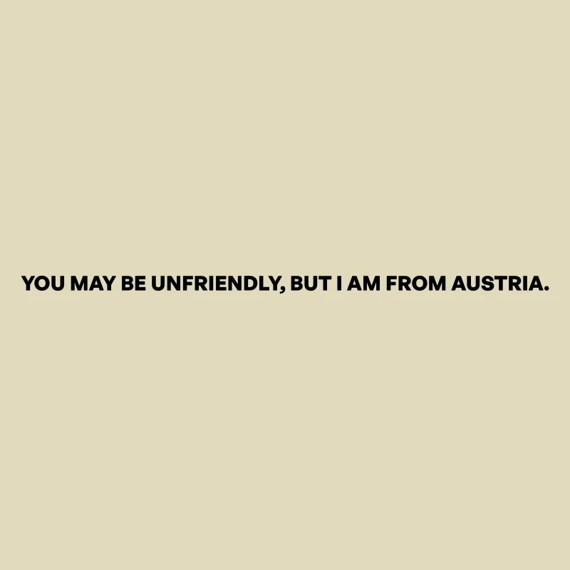 Unfriendly Austria