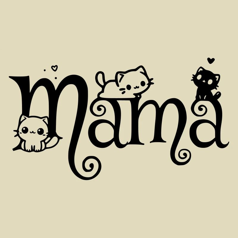 Mama Katzenmama Kätzchen