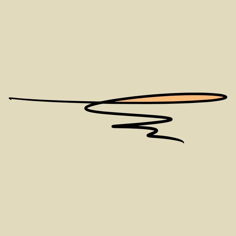 Decorative line. Text decoration. Hand drawn.