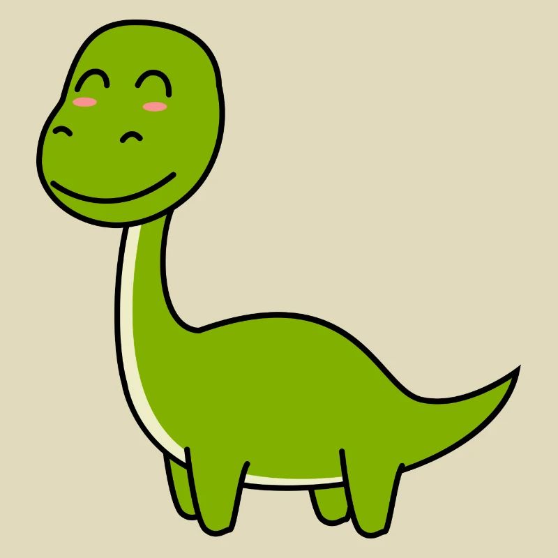 Dinosaurier brontosaurus Comic