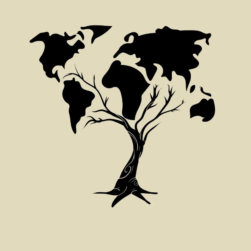 Tree Environment World Map Save the planet