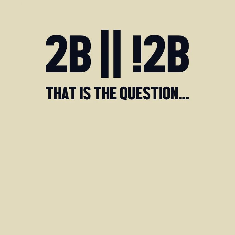 2B or not 2B Question Softwareingenieur Coder