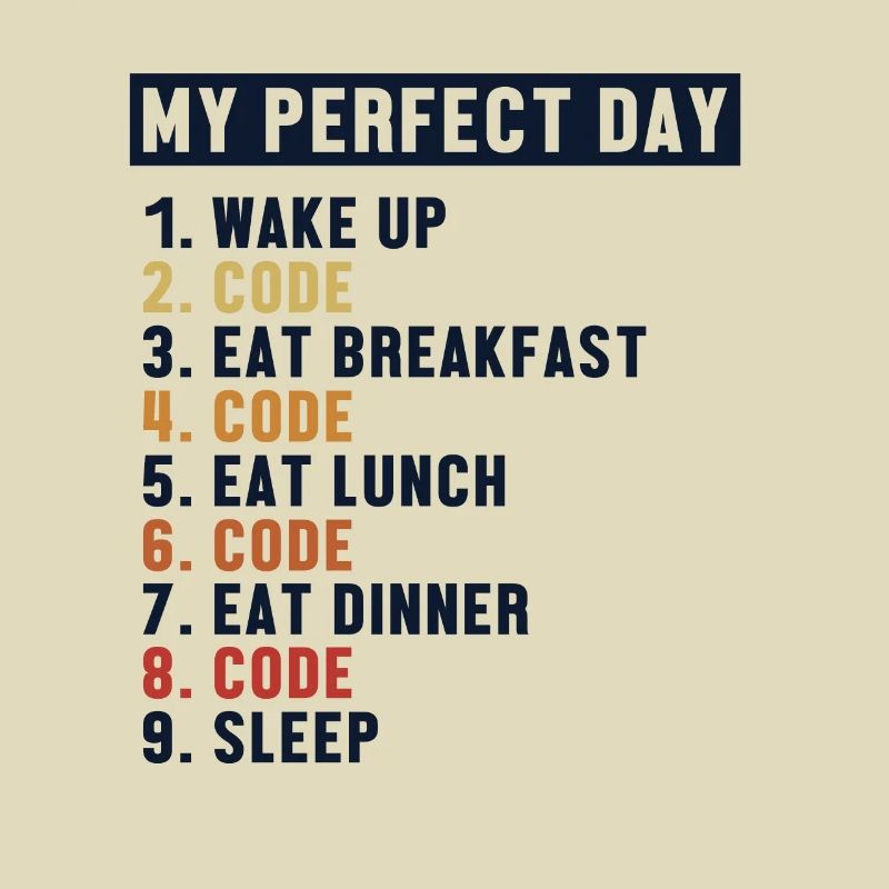 Coding Perfect Day Coder Engineer Software