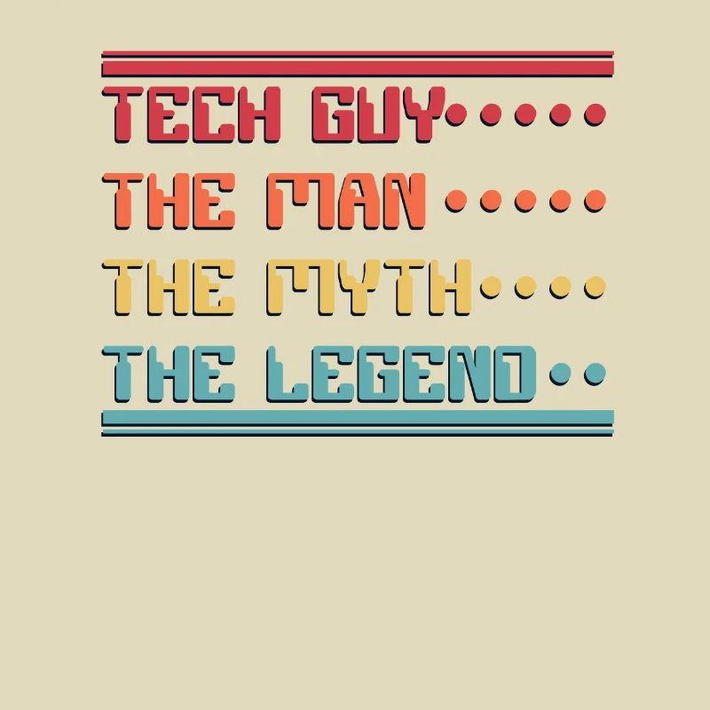 Tech Guy Man Myth Legend IT Operations Admin