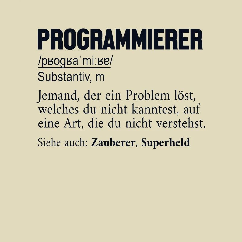 Programmierer Definition Developer Coder