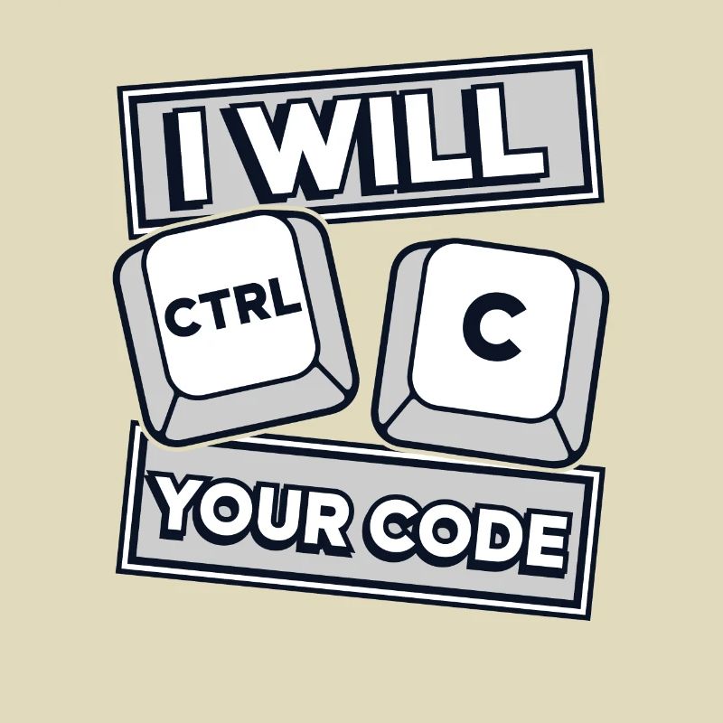 I Will Ctrl C Your Code Developer Coder