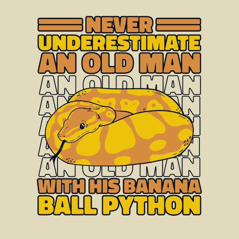 Never Underestimate Old Man Python Banana Ball