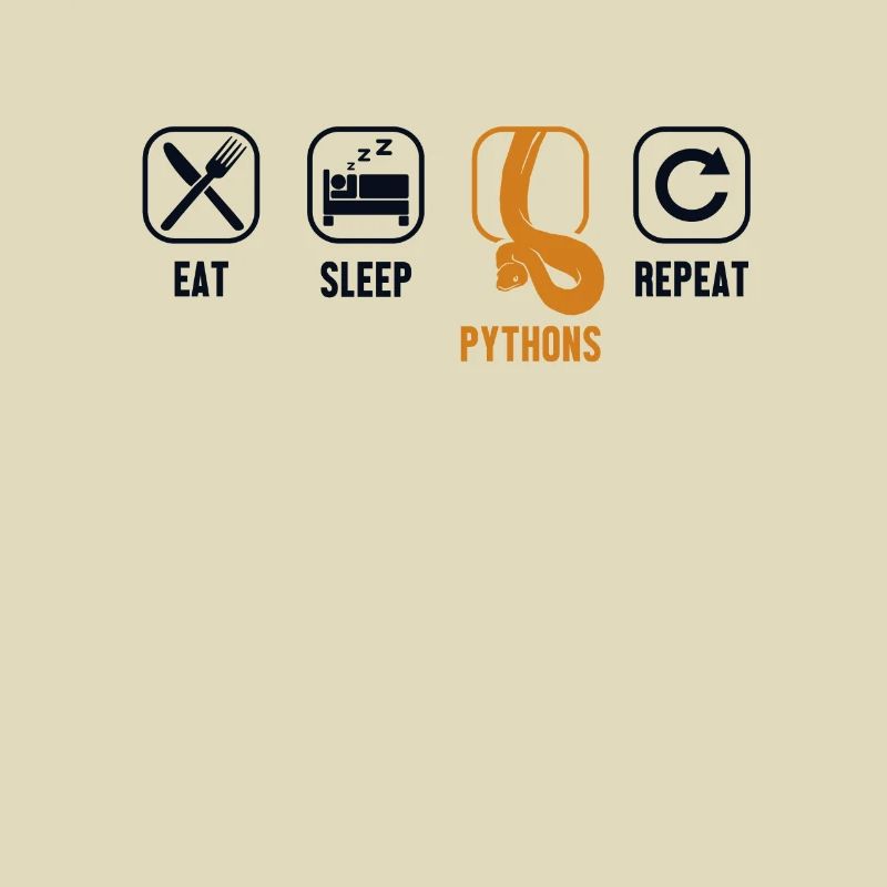 Eat Sleep Pythons Repeat Python Schlange Banana