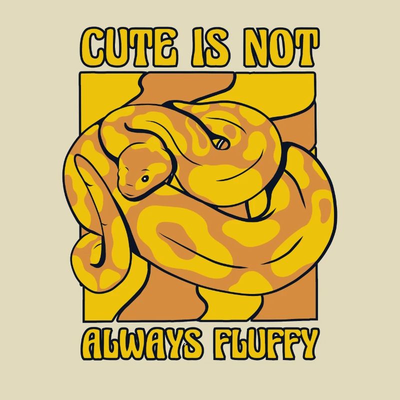 Cute Is Not Always Fluffy Python Schlange Banana