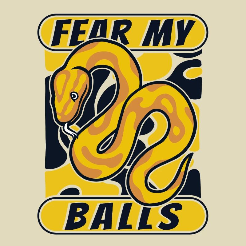 Fear My Balls Python Schlange Banana Ball Python