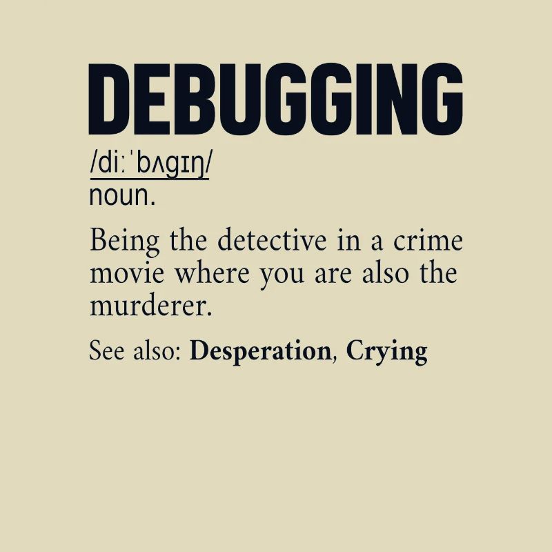 Debugging Definition Developer Coder Programmierer