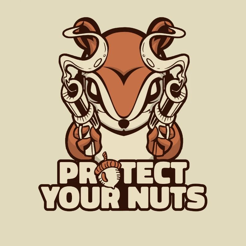 Protect Your Nuts Squirrel Fox Squirrel