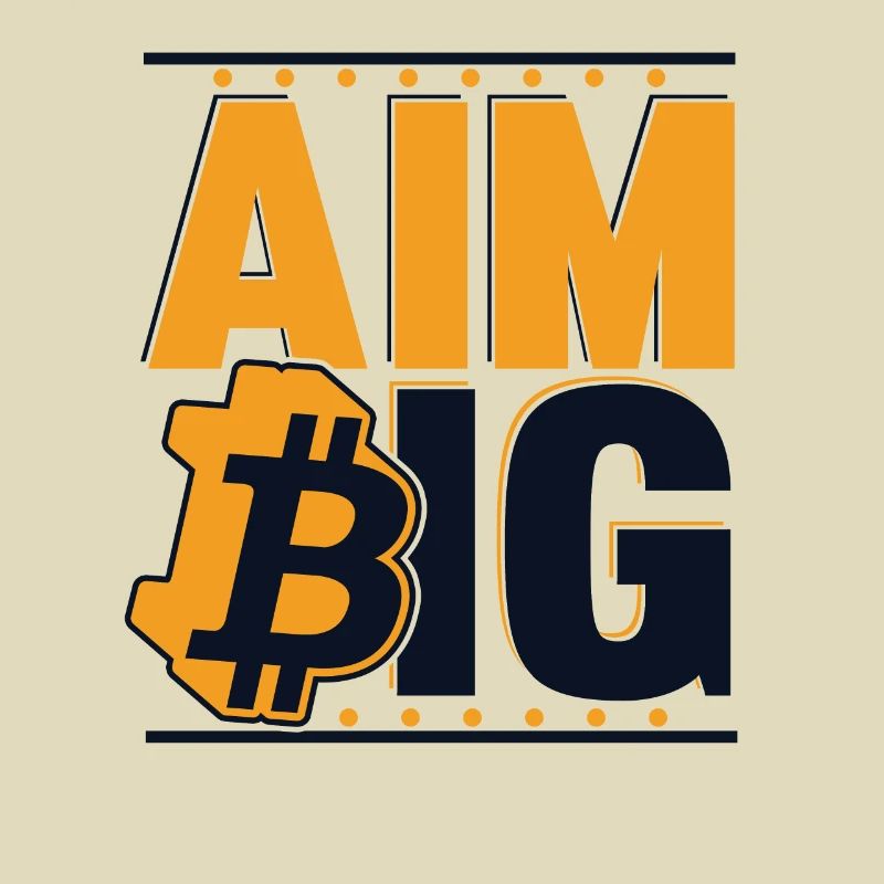 Aim Big Blockchain Crypto Cryptocurrency Bitcoin