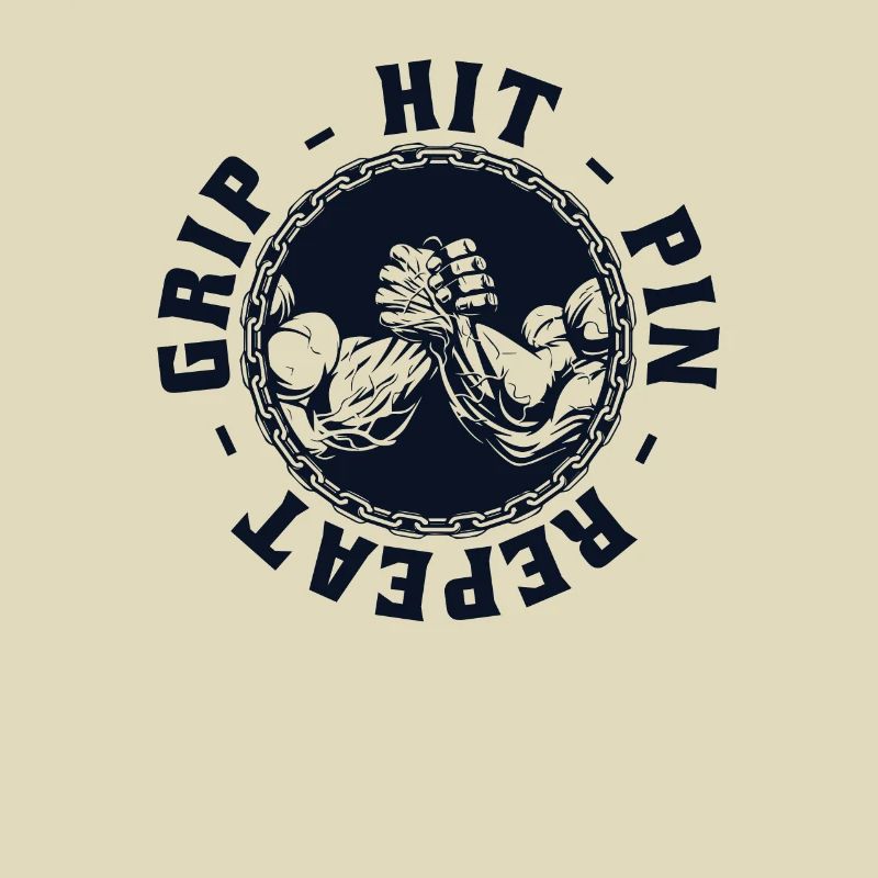 Hit Pin Répéter les techniques de lutte à la main Bras
