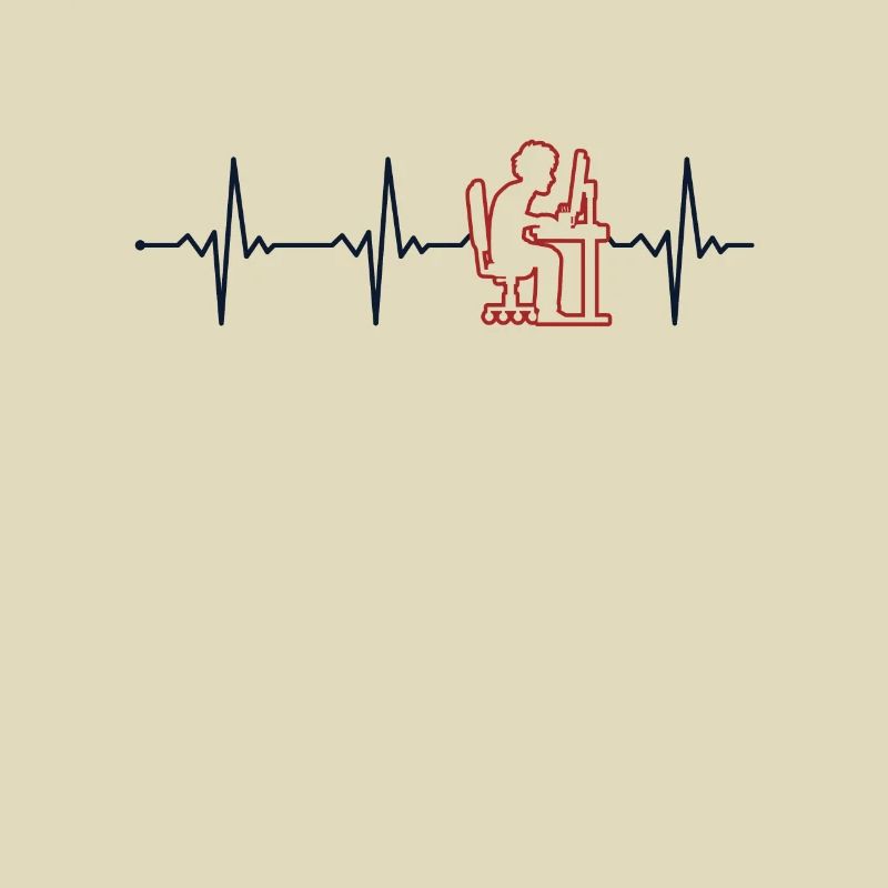 Programmer Heartbeat Softwareentwickler Coder