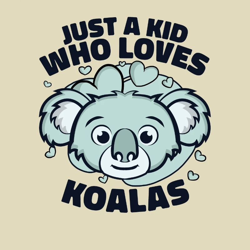 Nur ein Kind, das Koalas liebt Koalabär Eukalyptus