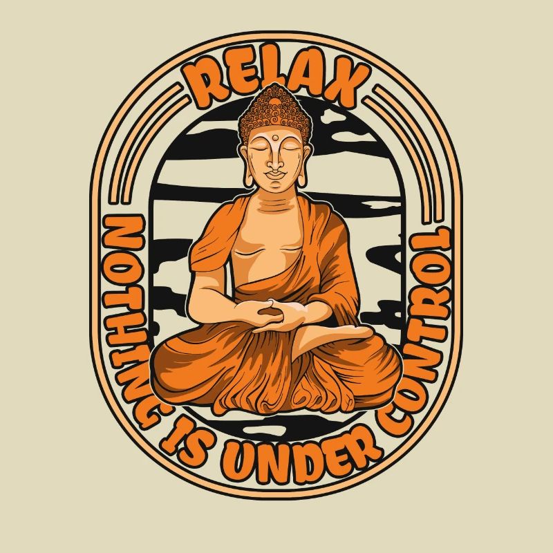 Relax Nothing Is Under Control Buddhist Statue