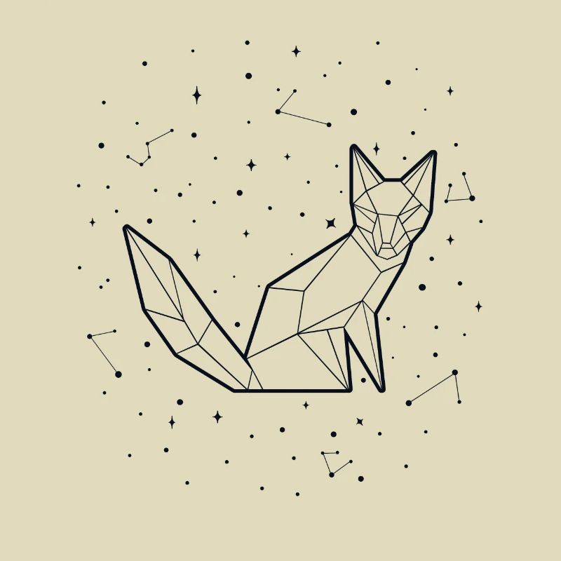 Sternbild Fox Constellation Red Fox Canidae