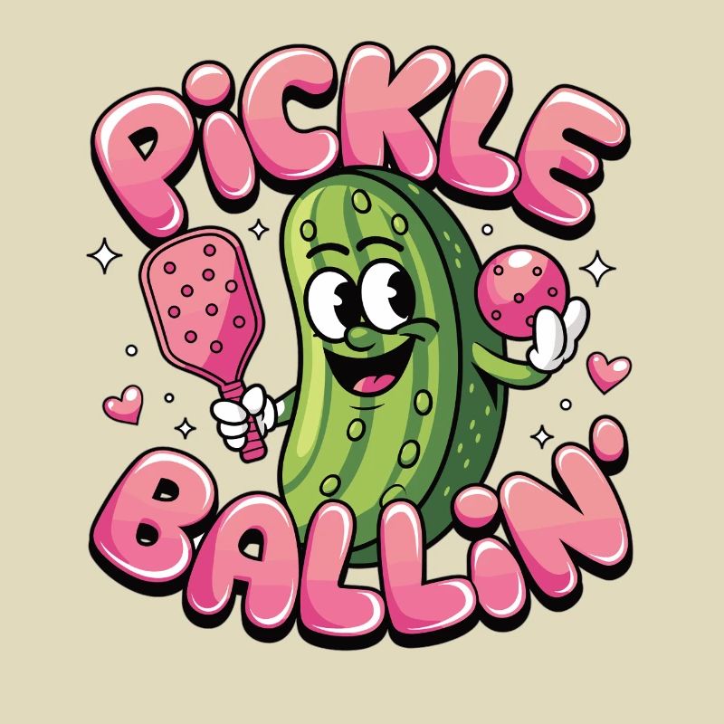 Pickleball Fun - Conception de concombre pour les joueurs