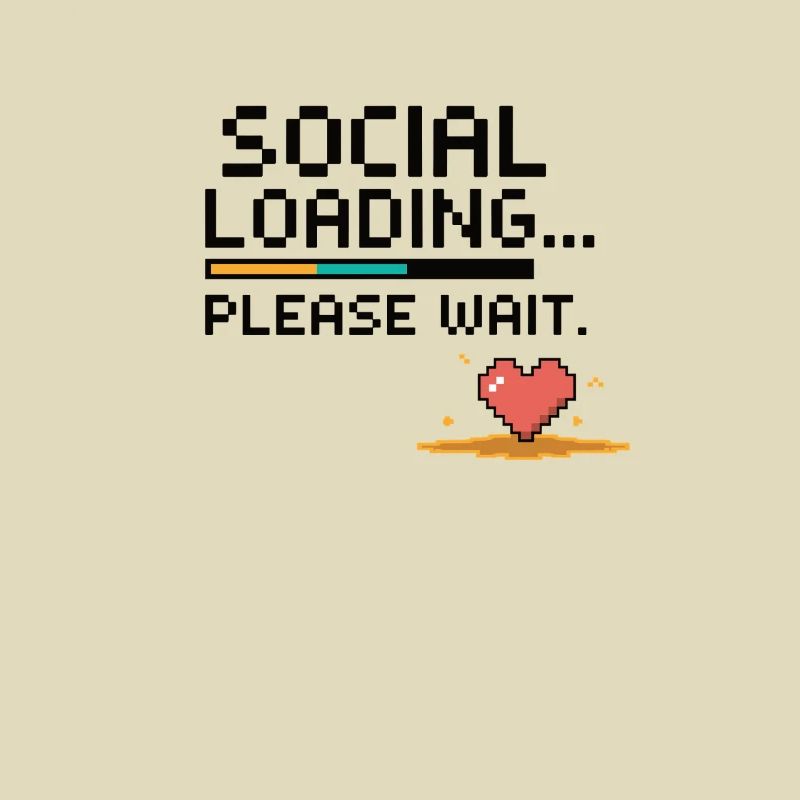 Social Loading... Please Wait – 8Bit Retro Gaming