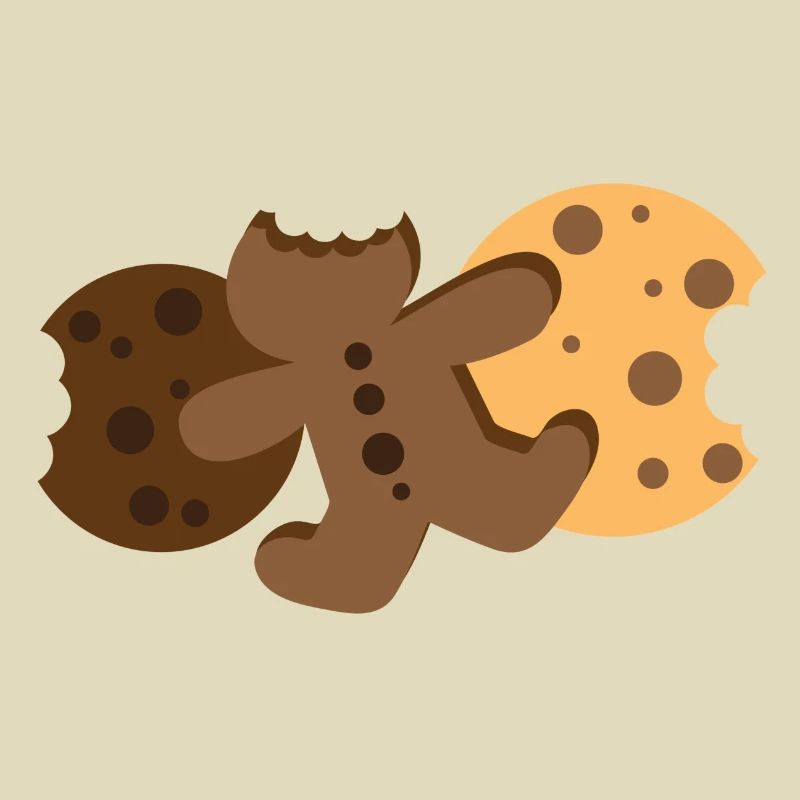 Cookies biscuits alone gingerbread man