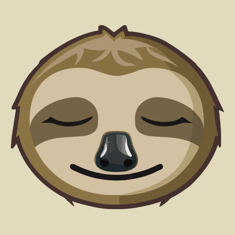Sleeping Sloth Face