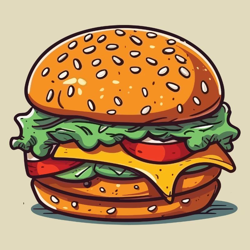 A huge burger