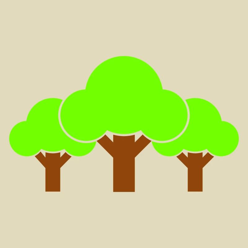 3 Trees Forest Forest Three Tree Plants Symbol