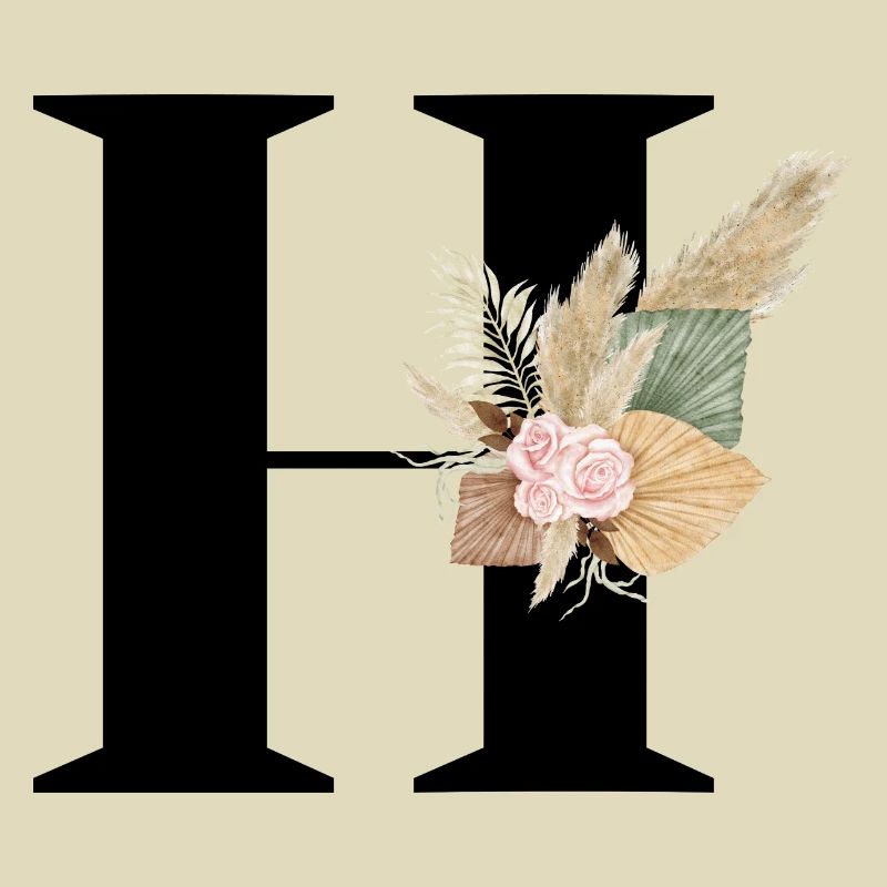 Buchstabe H Blumen