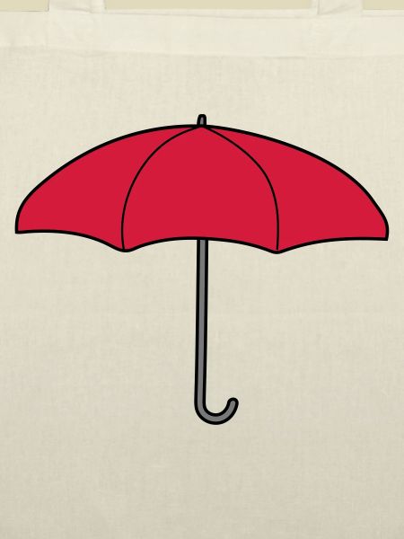 Roter Regenschirm Design