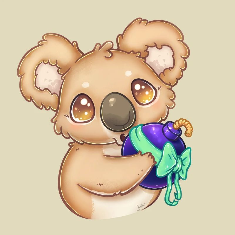Koala mit Bombe