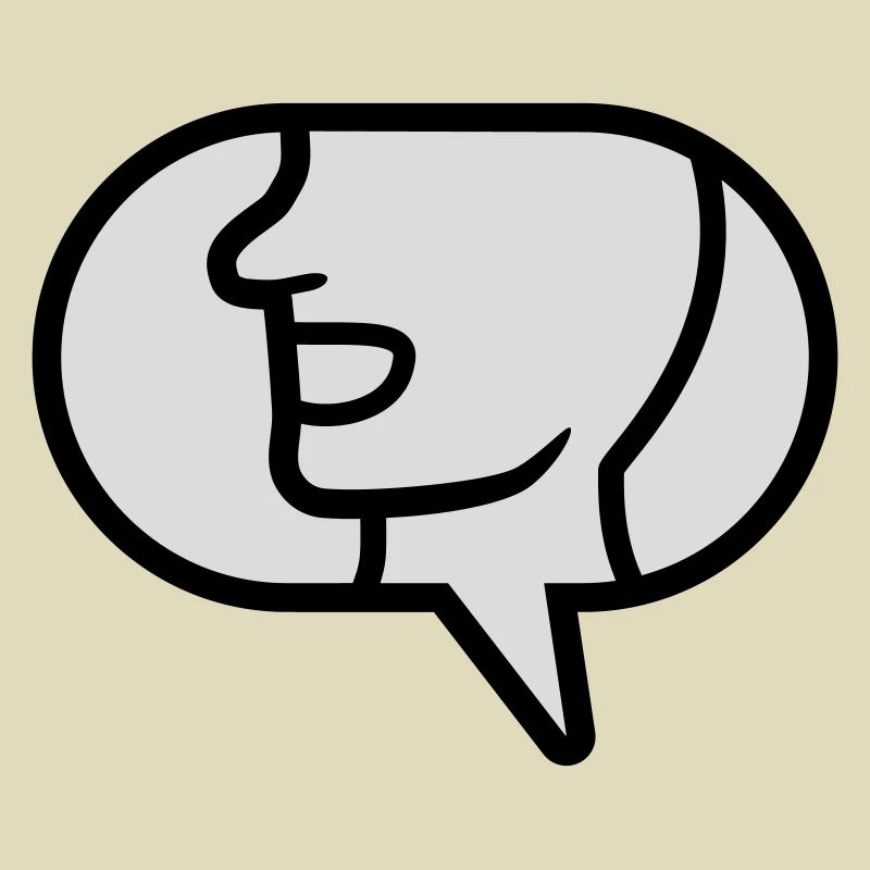 Communicate icon talk speech bubble