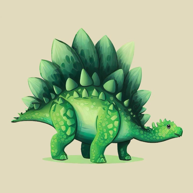 Dinosaur Stegosaurus Green Lizard Gift